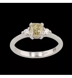 Anello 585 oro bianco Diamanti