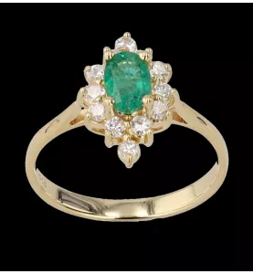 RING KOROLLE GELBGOLD