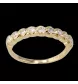 RING AUS GELBGOLD MIT 9 DIAMANTEN