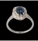 BAGUE OR GRIS SAPHIR ET DIAMANTS