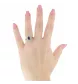 BAGUE OR GRIS SAPHIR ET DIAMANTS