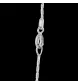 Collier en or gris diamants 0.18 carats