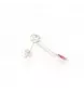 White gold earrings Ruby Diamonds