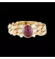 Bague or jaune Rubis Diamants