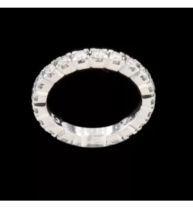 Full circle white gold 0.63 carats