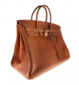 Hermes Birkin 40 Fjord Caramel Gold