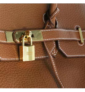 Hermes Birkin 40 Fjord Caramel Gold