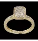 Bague pavée or jaune 585