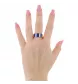 Ring Gelbgold Diamanten Lapis Lazuli