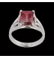 BAGUE OR GRIS BI COLORE TOURMALINE