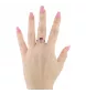 BAGUE OR GRIS BI COLORE TOURMALINE