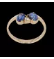 Bague or jaune Saphirs Diamant