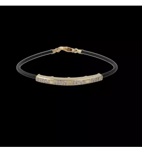 Yellow gold diamond bracelet