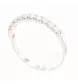BAGUE EN OR GRIS 9 DIAMANTS