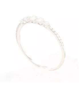 WHITE GOLD RING 0.23 CARATS