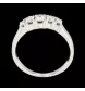 ANELLO IN ORO BIANCO 5 DIAMANTI