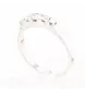 WHITE GOLD RING 5 DIAMONDS