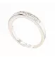 WHITE GOLD RING WITH 9 DIAMONDS