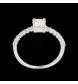 Anello solitario in platino