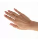 Bague or gris 9 diamants