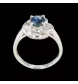 1.47 CARAT PLATINUM SAPPHIRE RING