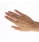 ANELLO CON ZAFFIRO IN PLATINO DA 1,47 CARATI