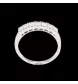 Bague or gris 7 diamants