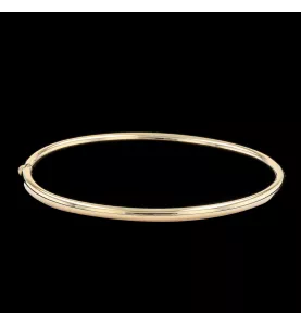 Yellow gold bangle bracelet