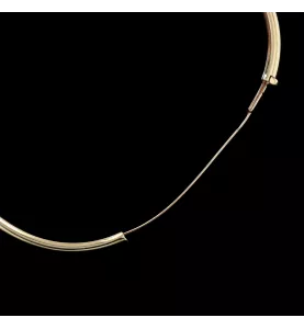 Yellow gold bangle bracelet