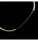 Yellow gold bangle bracelet