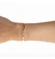 Yellow gold bangle bracelet