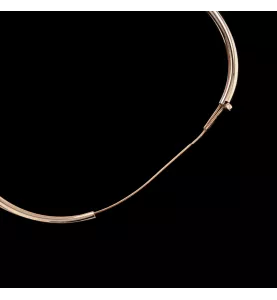 Pink gold bangle bracelet