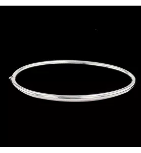 White gold bangle bracelet