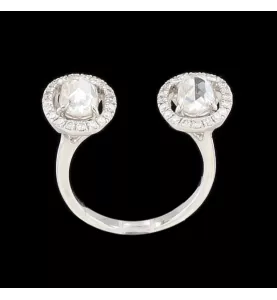 BAGUE CHATILA OR GRIS DIAMANTS 3 CARATS