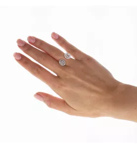 BAGUE CHATILA OR GRIS DIAMANTS 3 CARATS