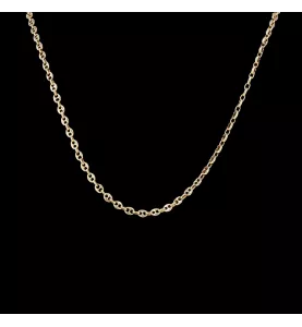 Yellow gold chain with royal link