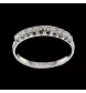 Anello con diamante in oro bianco