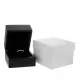 Bague Or gris diamants