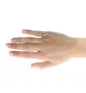 Bague or gris saphir et diamants