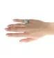 Bague jadéite or jaune et diamants