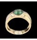 Yellow gold tourmaline and diamond ring