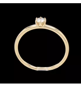 SOLITAIRE RING IN YELLOW GOLD