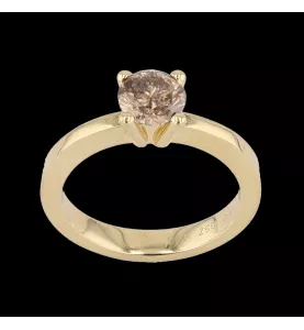 1.13 CARAT YELLOW GOLD SOLITAIRE