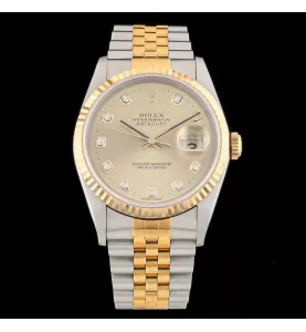 Rolex DateJust or acier 1999