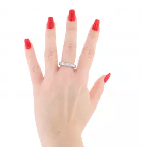 YELLOW GOLD RING WITH 7 DIAMONDS