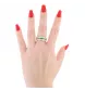 BAGUE OR JAUNE EMERAUDE ET DIAMANTS