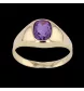 BAGUE OR JAUNE AMÉTHYSTE