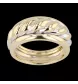 BAGUE OR JAUNE TRESSE