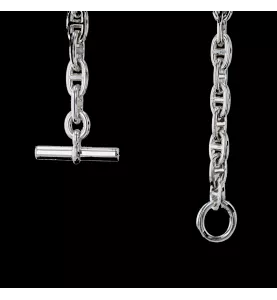 NECKLACE HERMES ANCHOR CHAIN SILVER 925