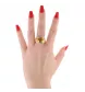 ANELLO CON DIAMANTE CITRINO IN ORO GIALLO